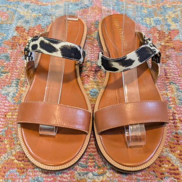Enzo Angiolini Tan Leopard Print Eajuloah Sandal Size 5.5 - Picture 2 of 5